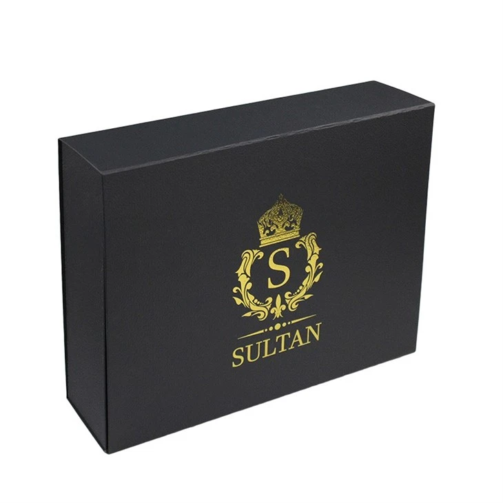 Black Flat Foldable Paper Gift Boxes (5)
